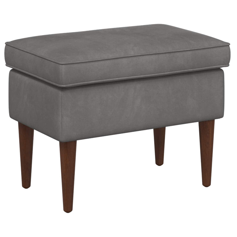 Poltrona con Ottomano 2 pz Grigio Scuro Velluto
