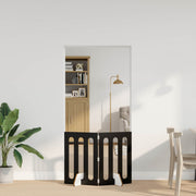 Recinto pieghevole per animali 2 pz Rovere Nero