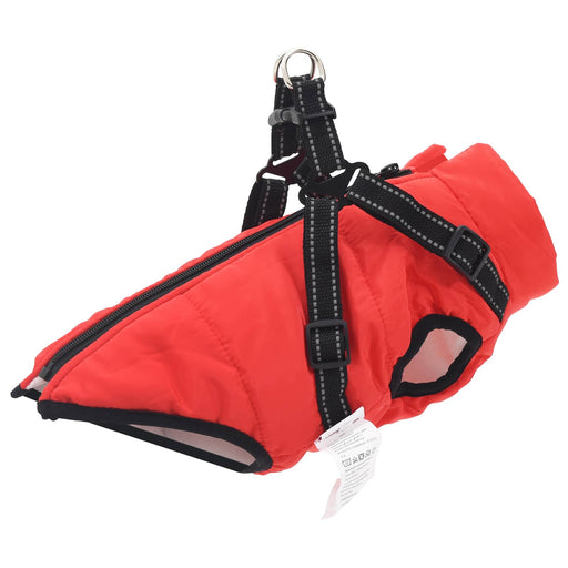 Cappotto per Cani Rosso L24 Pile e Poliestere
