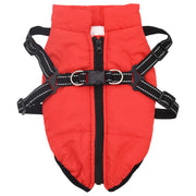 Cappotto per Cani Rosso L24 Pile e Poliestere