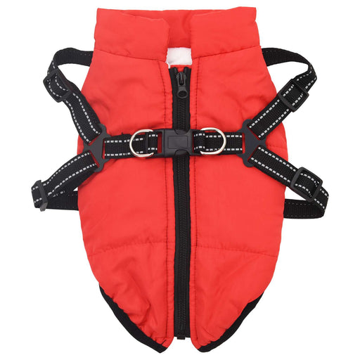 Cappotto per Cani Rosso L36 Pile e Poliestere