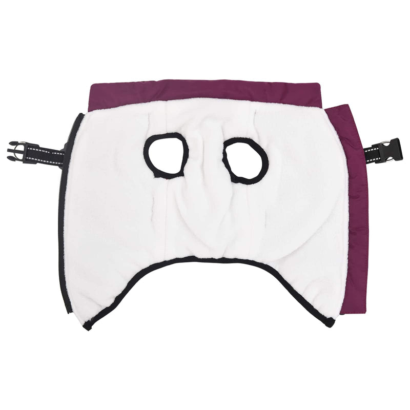 Cappotto per Cani Viola L40 Pile e Poliestere