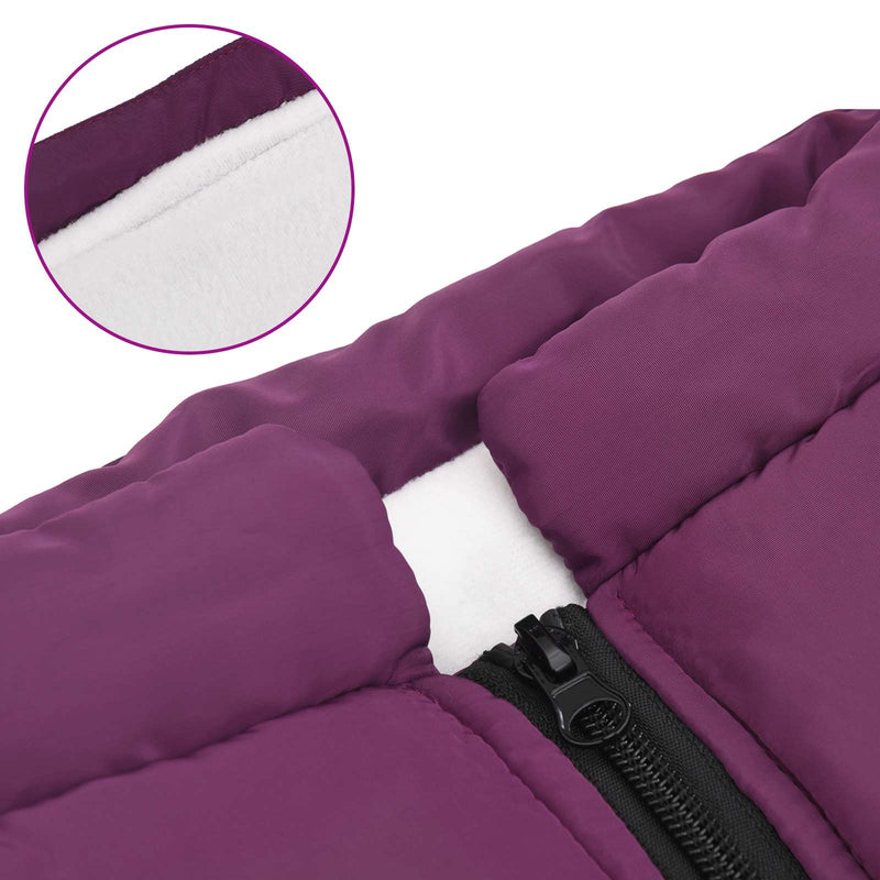Cappotto per Cani Viola L68 Pile e Poliestere