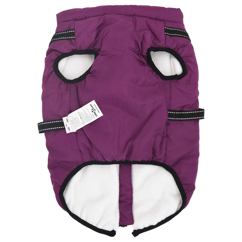 Cappotto per Cani Viola L68 Pile e Poliestere