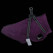 Cappotto per Cani Viola L68 Pile e Poliestere