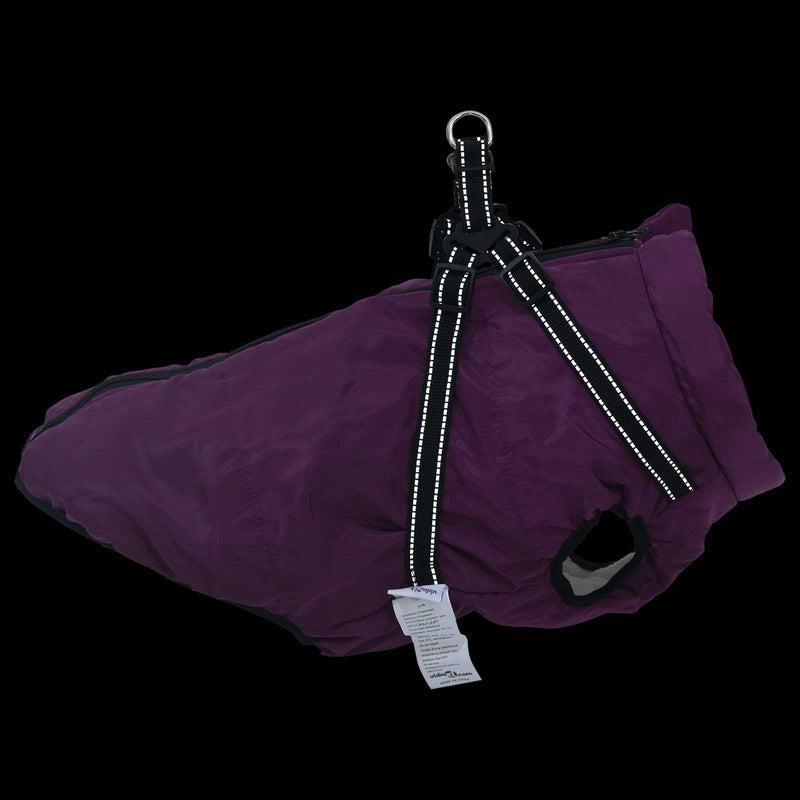 Cappotto per Cani Viola L68 Pile e Poliestere