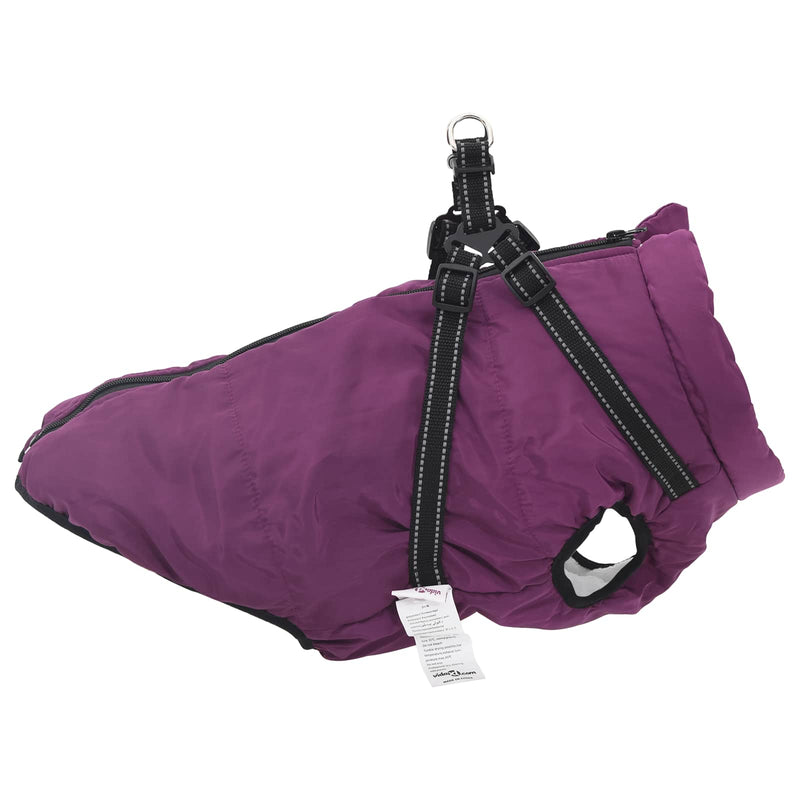 Cappotto per Cani Viola L68 Pile e Poliestere