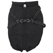 Cappotto per Cani Nero L52 Pile e Poliestere