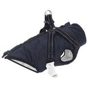 Cappotto per Cani Blu navy L40 Pile e Poliestere