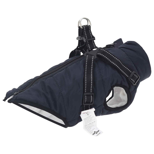 Cappotto per Cani Blu navy L40 Pile e Poliestere