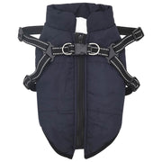 Cappotto per Cani Blu navy L40 Pile e Poliestere