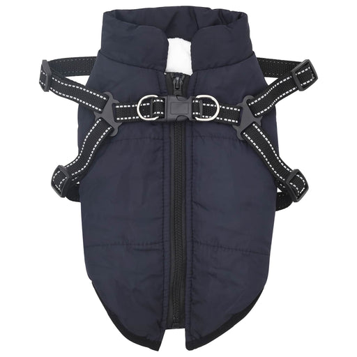 Cappotto per Cani Blu navy L40 Pile e Poliestere