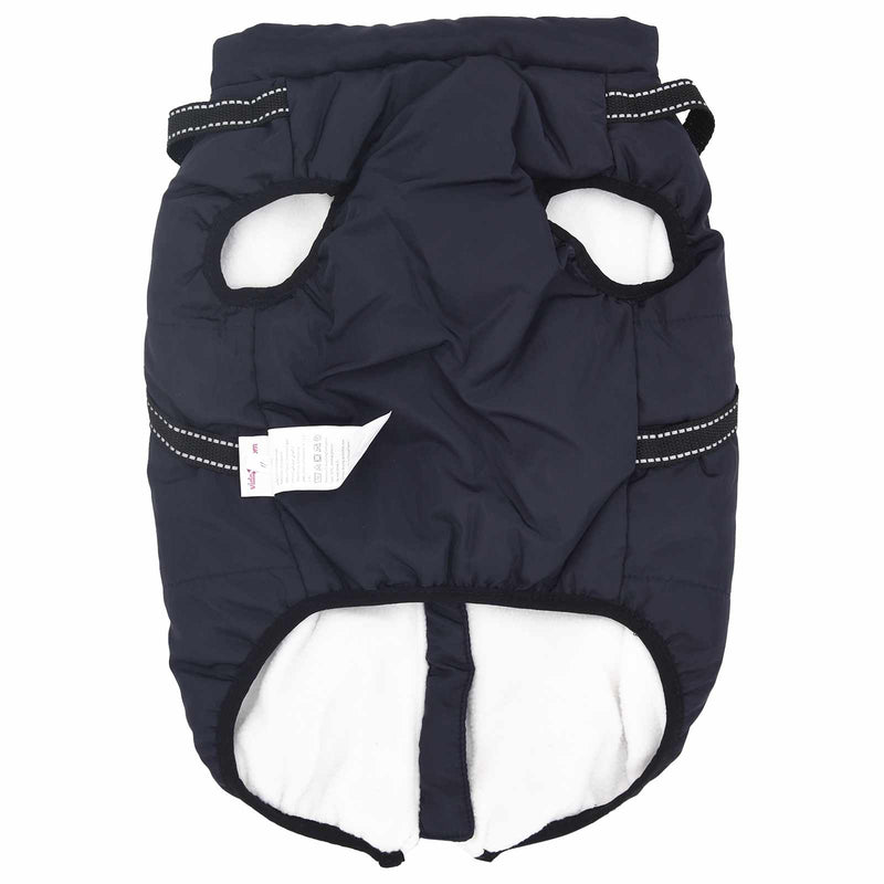 Cappotto per Cani Blu navy L44 Pile e Poliestere