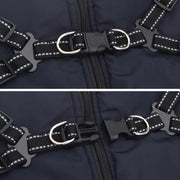 Cappotto per Cani Blu navy L68 Pile e Poliestere
