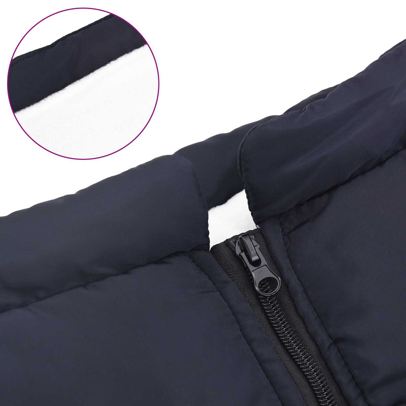 Cappotto per Cani Blu navy L68 Pile e Poliestere