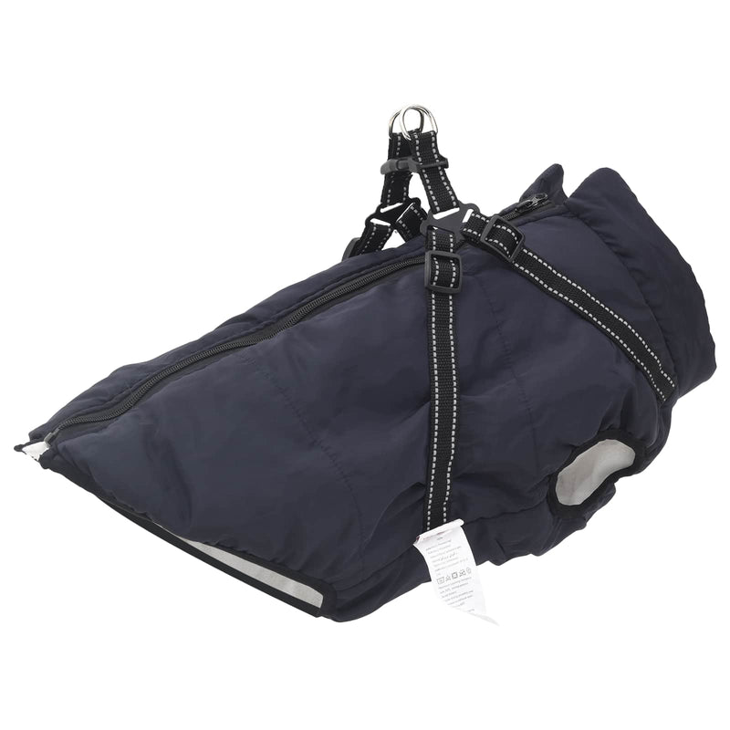 Cappotto per Cani Blu navy L68 Pile e Poliestere