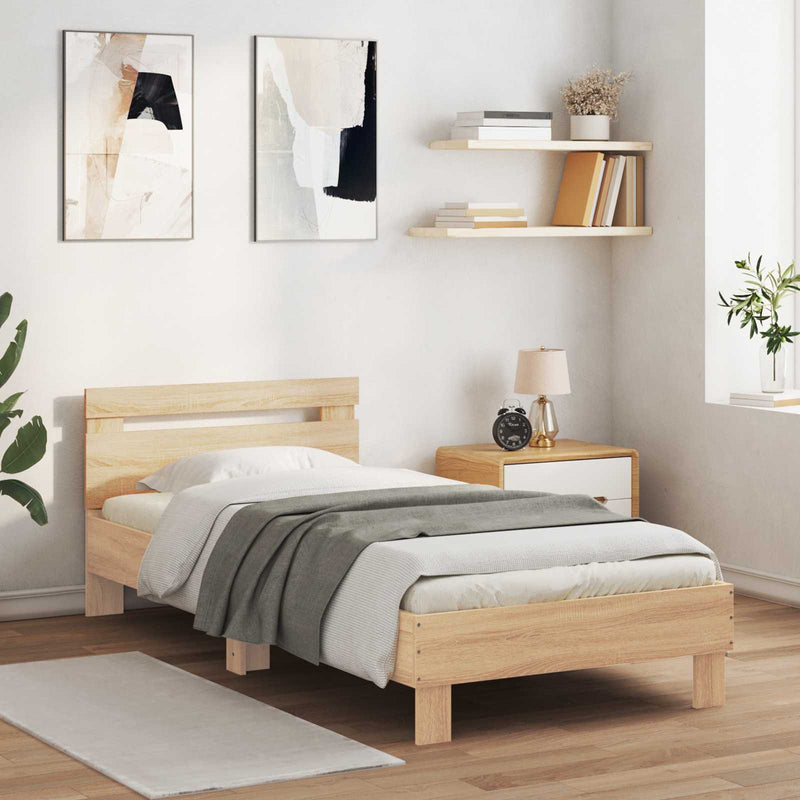 Struttura del letto Rovere Sonoma 80 x 200 cm