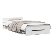 Telaio del letto con storage con cassetto Bianco 80 x 200 cm