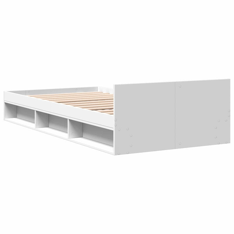 Telaio del letto con storage con cassetto Bianco 80 x 200 cm
