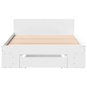 Telaio del letto con storage con cassetto Bianco 80 x 200 cm
