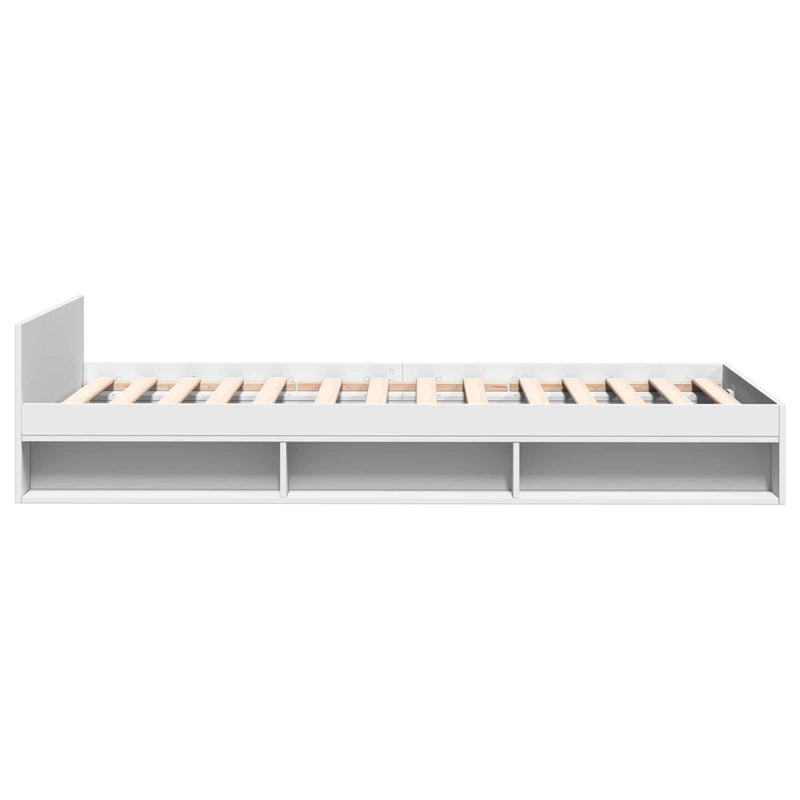 Telaio del letto con storage con cassetto Bianco 80 x 200 cm