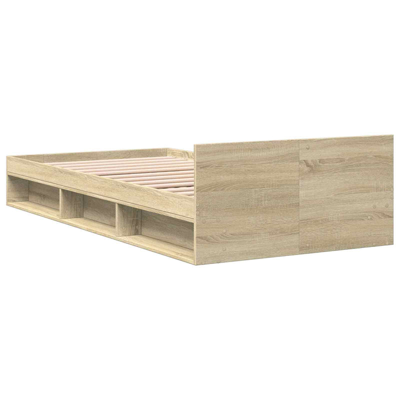 Telaio del letto con storage Rovere Sonoma 80 x 200 cm