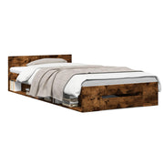 Telaio del letto con storage Rovere Fumo 80 x 200 cm