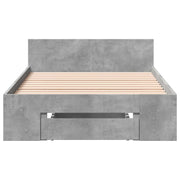 Telaio del letto con storage Grigio Cemento 80 x 200 cm
