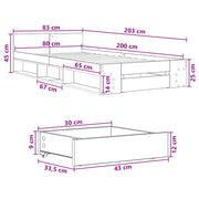Telaio Del Letto Con Storage