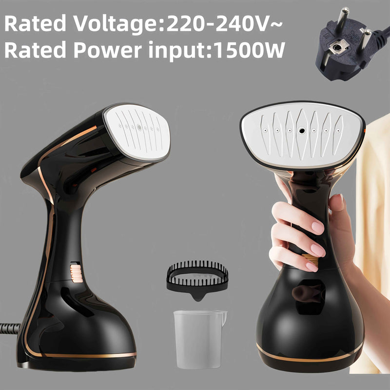 immagine dell'articolo stiratrice a vapore portatile a, compatta, stiratrice per indumenti da viaggio per uso e in viaggio, spina ue, rimozione rapida delle pieghe, design elegant