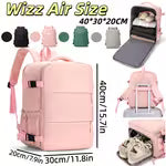 Zaino da donna approvato Wizz Air 40x30x20cm, borsa a mano multifunzionale sotto sedile di grande capacità con scomparto separato per scarpe e scomparto principale con apertura a 180 gradi, adatto per viaggi di lavoro e uomo/donna