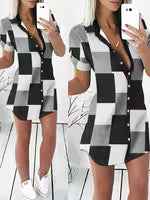Camicia Lunga a Quadri