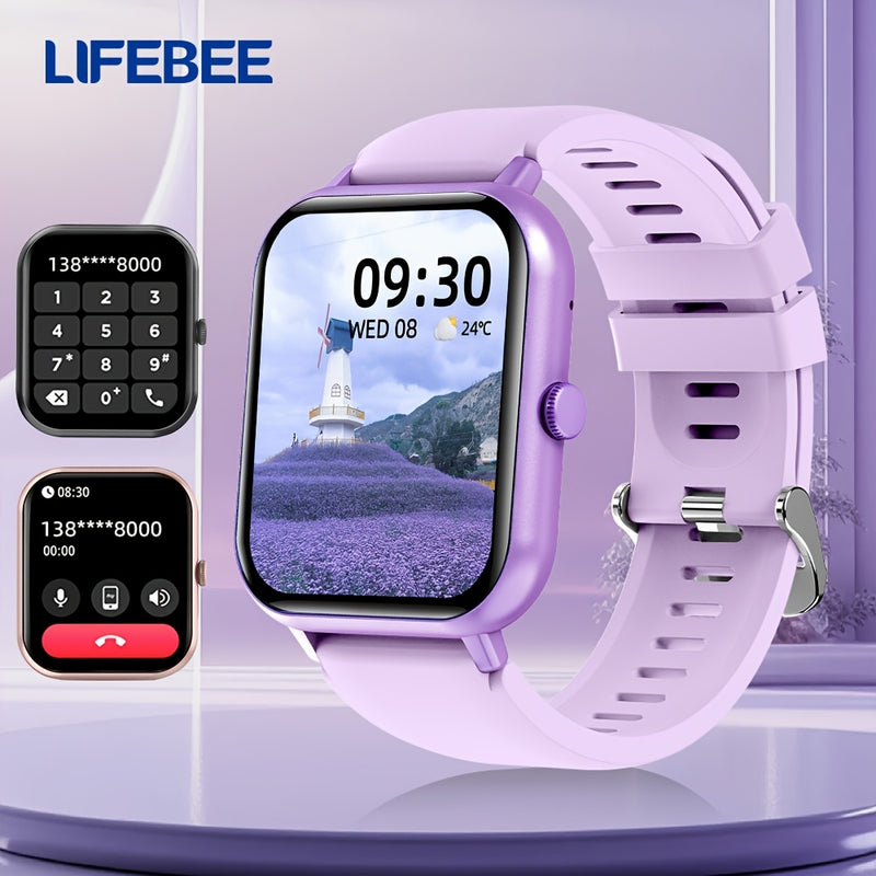 LIFEBEE Smartwatch 2024 Nuovo per Uomo e Donna Idea Regalo, Smartwatch a Schermo Intero 4,65 cm con Risposta/Effettua Chiamate per Telefono, Smartwatch con Oltre 100 Modalità di Es