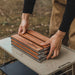 Outdoor Camping Rack Portable Three-Tier Rack Easy to Carry Foldable Picnic Camping Barbecue Folding Table