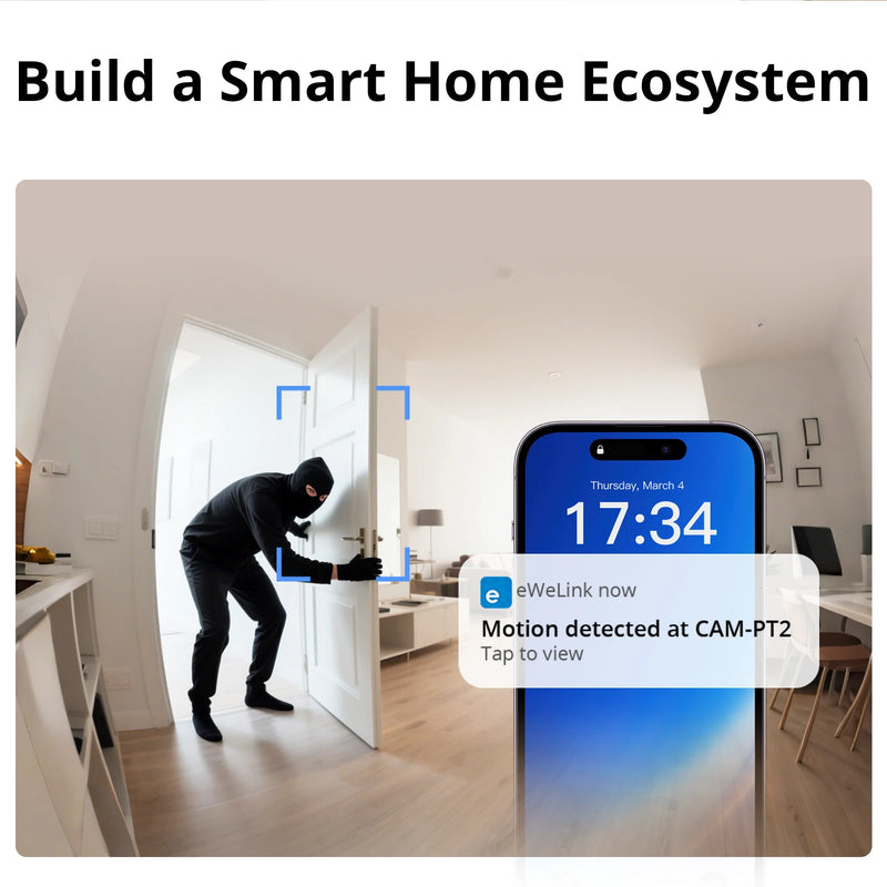 SONOFF CAM Pan-Tilt 2 Telecamera di Sicurezza Intelligente per Interni con Visione