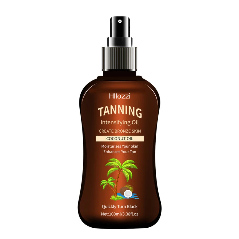 100ml/3.38fl.oz Olio abbronzante al cocco Abbronzatori senza sole intensificante - Tanning Oil Spray