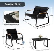 Set da giardino composto 4 elementi ideale per creare un angolo relax all’aperto - immagine 7