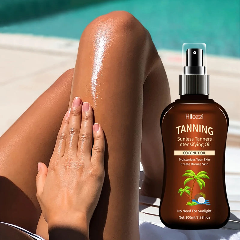 100ml/3.38fl.oz Olio abbronzante al cocco Abbronzatori senza sole intensificante