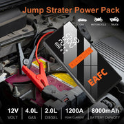 EAFC Kit di emergenza per assistenza su strada auto con JumpStarter pompa ad - immagine 3