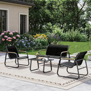 Set da giardino composto 4 elementi ideale per creare un angolo relax all’aperto
