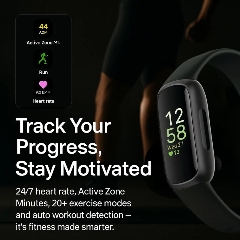Fitness Tracker Smartwatch Inspire 3 – Cardiofrequenzimetro, Sonno e Attività con Touchscreen