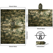 MENFLY ATFG Moss Camouflage giacca antipioggia impermeabile tattica per la caccia - immagine 4