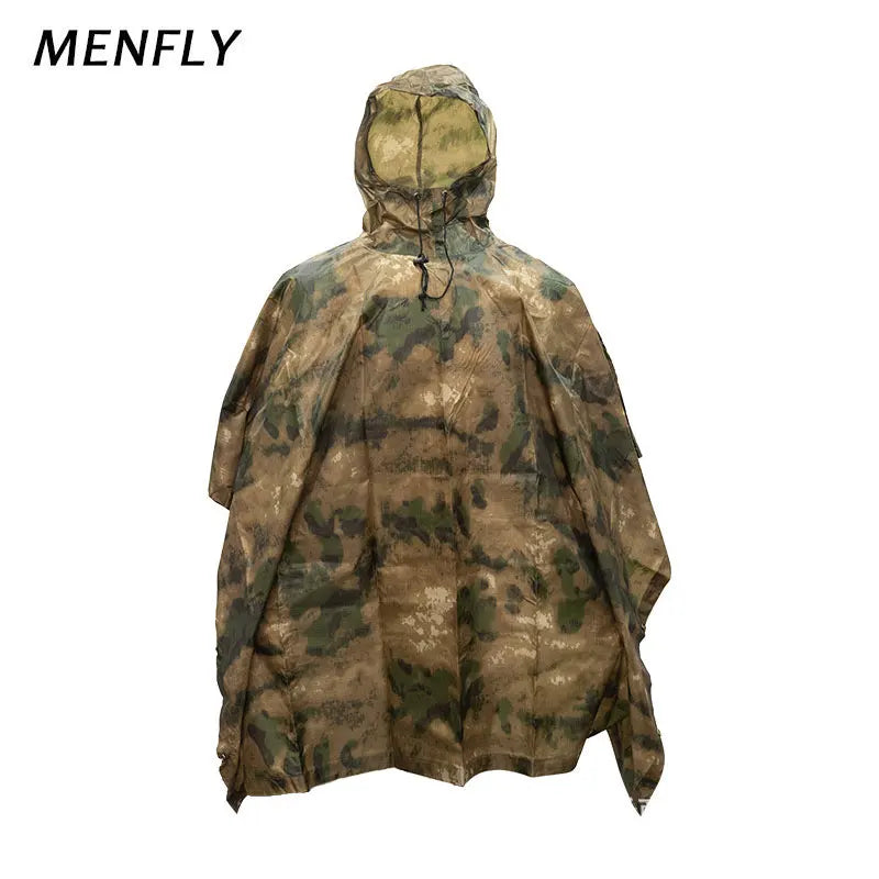 MENFLY ATFG Moss Camouflage giacca antipioggia impermeabile tattica per la caccia