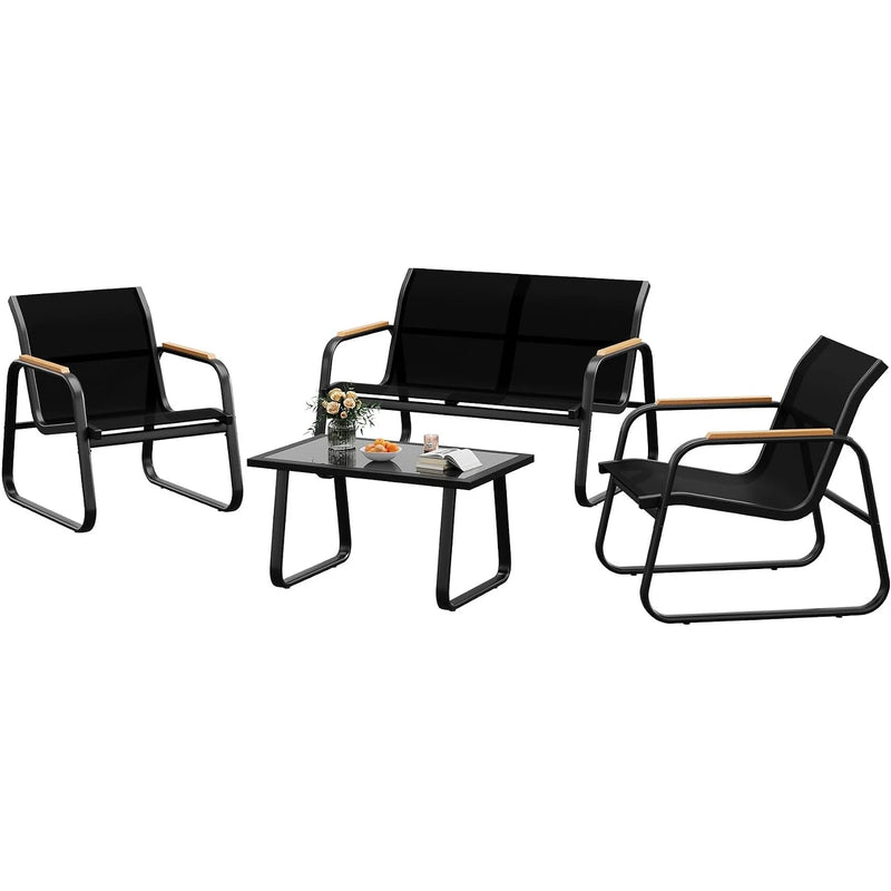 Set da giardino composto 4 elementi ideale per creare un angolo relax all’aperto - immagine 6