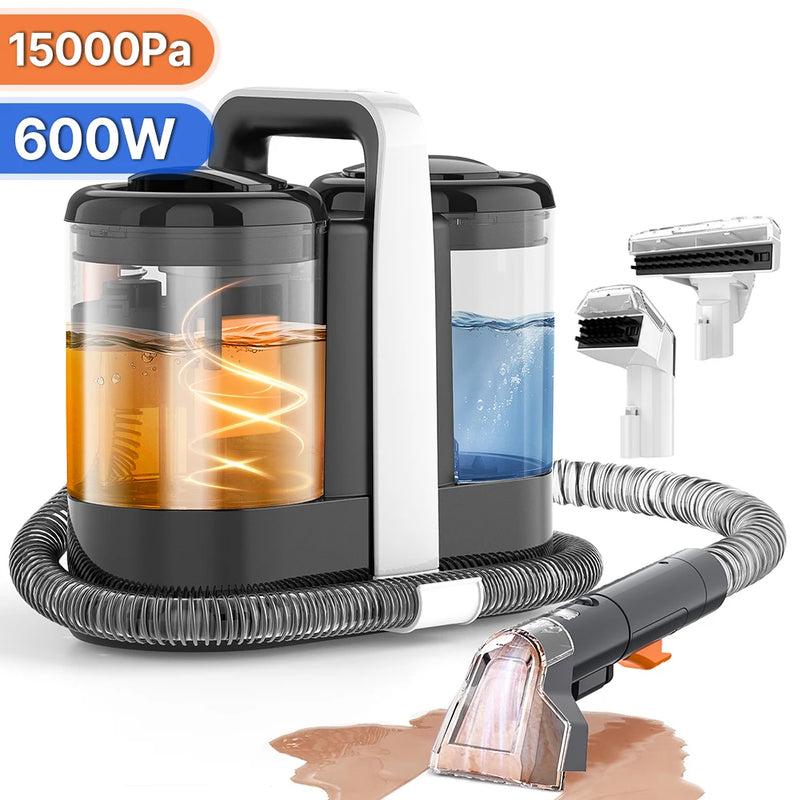 Pulitore per punti 750W 11/15KPa tappeti portatile tenda del divano Aspirazione spray - immagine 13