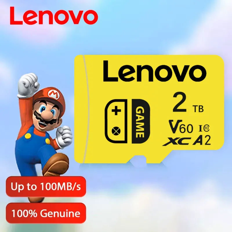 Lenovo 2TB Micro TF sd Card scheda di memoria microSDXC Per Nintendo Switch gioco Storage128GB Fino a 100Mb/s 512GB Switch Scheda di memoria
