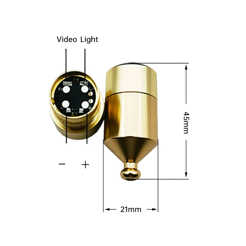 1 pz Telecamera subacquea da pesca 12 - 28V con infrarossi, accessorio per ecoscandaglio impermeabile