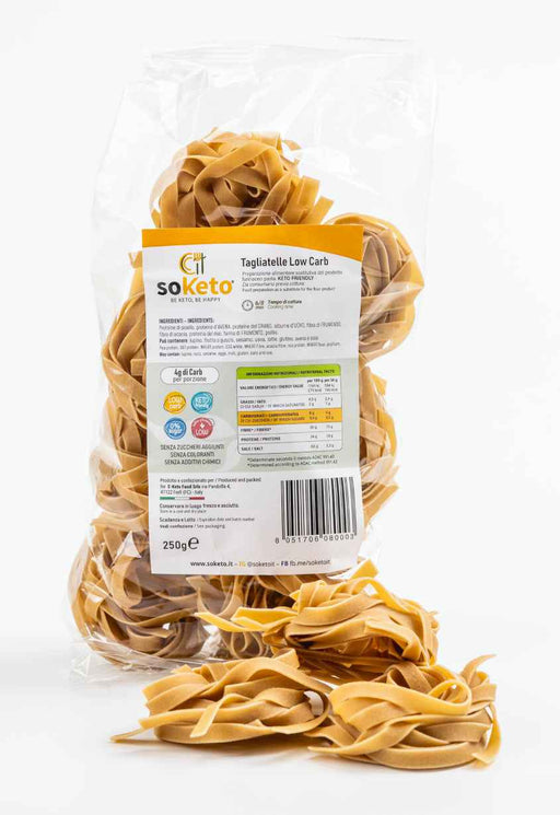 Tagliatelle Cheto Low carb solo 4 g di carboidrati a porzione