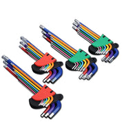Set di chiavi a brugola Kit di chiavi a L per vite a brugola 9 pezzi Set di chiavi esagonali a braccio lungo da 1.5mm a 10mm utensili a mano con chiave esagonale per riparazione biciclette - Campeda