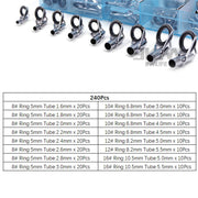 Kit di riparazione punta guida canna da pesca Set 24~230 pezzi per la - immagine 20